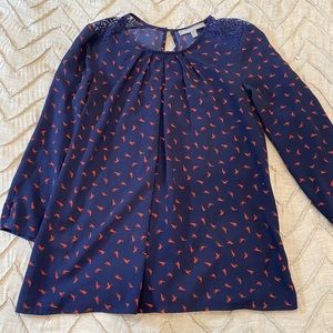 Daniel Rainn navy blouse